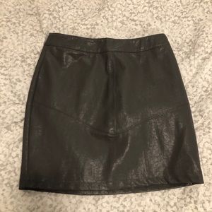 Gray leather LF skirt